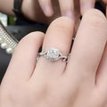 Princess Square Cut Zircon Inlaid Ring For Women, Fashion Engagement And Proposal Jewelry view 3