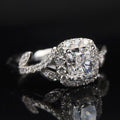 Princess Square Cut Zircon Inlaid Ring For Women, Fashion Engagement And Proposal Jewelry view 2