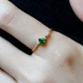 Japanese Fresh Vintage Zircon Prosperity Ring Fashion Personalized Index Knuckle Niche Design Jewelry view 4