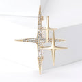 Alloy Starburst Brooch For Blazers Cardigans And Coats view 2