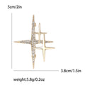 Alloy Starburst Brooch For Blazers Cardigans And Coats view 6