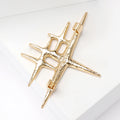 Alloy Starburst Brooch For Blazers Cardigans And Coats view 3