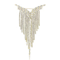 Y Shape Rhinestone Chain Brooch Pin For Elegant Women Apparel view 5