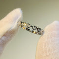 Luxury Design Heart Stack Ring With Zircon Inlaid Imitation Diamond Simple Personalized Tail Ring view 4