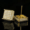 Pave Zircon Stud Earrings For Women, Unique Light Luxury Daily Commuter Ear Jewelry view 4