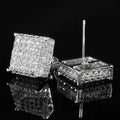 Pave Zircon Stud Earrings For Women, Unique Light Luxury Daily Commuter Ear Jewelry view 3