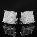 Pave Zircon Stud Earrings For Women, Unique Light Luxury Daily Commuter Ear Jewelry view 1