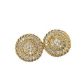 Vintage Round Zircon Stud Earrings, Fashion Temperament Women's Spring Commuter Ear Jewelry view 5
