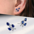 European Style Leaf And Fruit Stud Earrings, Elegant Teardrop Creative Korean Fashion Earrings view 1
