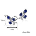 European Style Leaf And Fruit Stud Earrings, Elegant Teardrop Creative Korean Fashion Earrings view 4