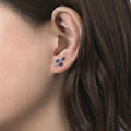 European Style Leaf And Fruit Stud Earrings, Elegant Teardrop Creative Korean Fashion Earrings view 3