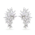 Women's Angel Wing Stud Earrings With Full Pave Cubic Zirconia Korean Fashion Design view 5