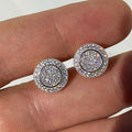 Hip Hop Round Zircon Stud Earrings For Men And Women High End Trendy Minimalist Classic Jewelry view 5