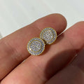 Hip Hop Round Zircon Stud Earrings For Men And Women High End Trendy Minimalist Classic Jewelry view 3