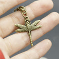 Metal Simple Dragonfly Shape Keychain Bag Charm view 4