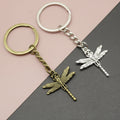 Metal Simple Dragonfly Shape Keychain Bag Charm view 1