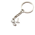 Metal Minimalist Cat Keychain Bag Charm Gift view 5