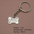Metal Dog Bone Memorial Keychain Pet Gift view 2