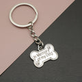 Metal Dog Bone Memorial Keychain Pet Gift view 1