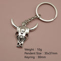 Metal Bull Head Keychain Bag Charm view 2