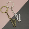 Zinc Alloy Minimalist Harp Keychain Key Ring Gift view 1
