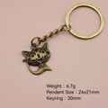 Metal Cat Keychain Bag Charm view 2