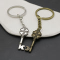 Metal Four Leaf Clover Heart Keychain Gift view 3