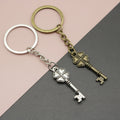 Metal Four Leaf Clover Heart Keychain Gift view 1