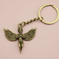 Zinc Alloy Six Wing Angel Keychain Bag Charm Gift view 6