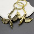 Zinc Alloy Six Wing Angel Keychain Bag Charm Gift view 3