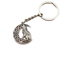 Metal Viking Wolf Keychain Bag Charm view 5