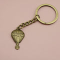 Metal Minimalist Hot Air Balloon Keychain Bag Charm Gift view 6