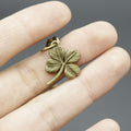 Zinc Alloy Four Leaf Clover Keychain For Lucky Gift view 4