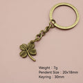 Zinc Alloy Four Leaf Clover Keychain For Lucky Gift view 2