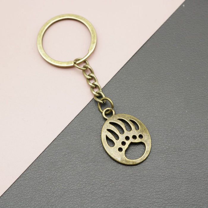 Metal Tiger Paw Keychain For Bag Charm Gift