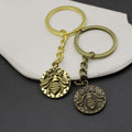 Zinc Alloy Double Sided Bee Keychain For Bag Charm view 4