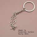 Zinc Alloy Simple Bee Keychain Bag Charm Gift view 2