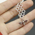 Zinc Alloy Simple Bee Keychain Bag Charm Gift view 4