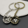 Zinc Alloy Bird Nest Keychain Simple Bag Charm Gift view 3