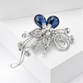 Alloy Rhinestone Flower Brooch Pin For Women's Clothing Decoration view 3