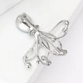 Cute Alloy Rhinestone Octopus Brooch For Women's Ocean Animal Accessories view 3