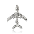 Alloy Rhinestone Small Airplane Brooch For Women's Fashion Apparel view 5