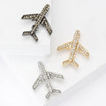 Alloy Rhinestone Small Airplane Brooch For Women's Fashion Apparel view 1