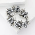 Alloy Pearl Wild Berry Wreath Brooch For Women's Clothing Decoration view 3