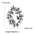 Alloy Pearl Wild Berry Wreath Brooch For Women's Clothing Decoration view 4