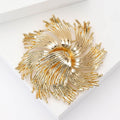 Metal Alloy Fireworks Shape Brooch For Women's Clothing Decoration view 2