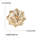 Metal Alloy Fireworks Shape Brooch For Women's Clothing Decoration view 4