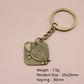 Metal Turtle Keychain Bag Charm Key Ring Gift view 2