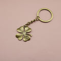 Metal Lucky Four Leaf Clover Keychain Bag Charm Gift view 6