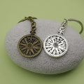 Zinc Alloy Compass Clock Keychain Travel Key Ring view 4